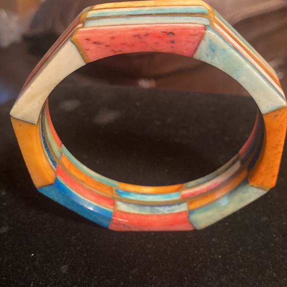 SilverFox ,Bracelet , with Gold Metal Band in Middle, Gorgeous 🔥 - Picture 7 of 7